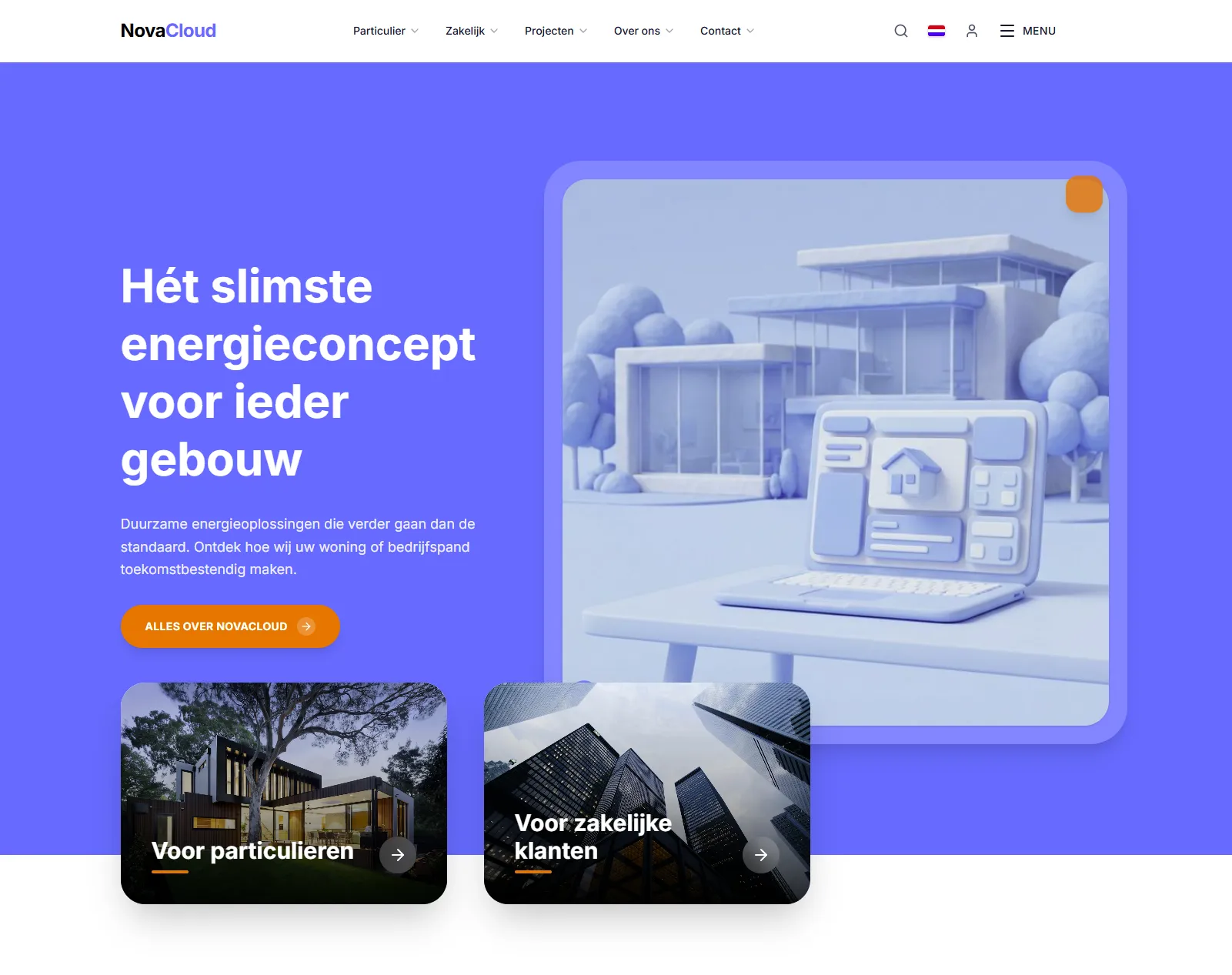 NovaCloud website screenshot